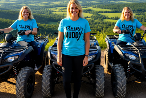 Classy But Muddy T-Shirt — Funny Mud Run Off-Road Tee