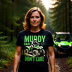 Muddy Hair Don't Care ATV T-Shirt