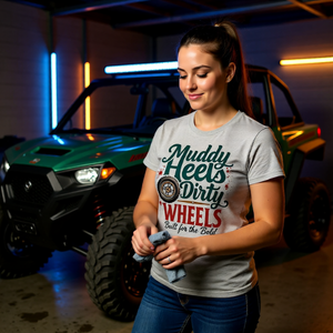 Muddy Heels Dirty Wheels T-Shirt