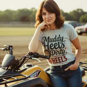 Muddy Heels Dirty Wheels T-Shirt
