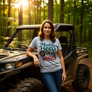 Muddy Heels Dirty Wheels T-Shirt
