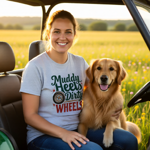 Muddy Heels Dirty Wheels T-Shirt