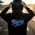 Full Throttle to Life Hoodie — Racing Graphic Pullover
