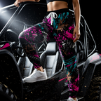 Neon Tire-Track Print Joggers