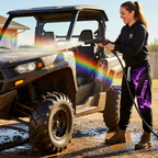 Dirtista Purple Lightning Drift Joggers