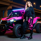 Dirtista Pink Lightning ATV Athletic Joggers