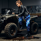 Electric Blue Lightning Joggers