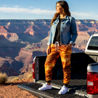 Fiery Tire-Track Athletic Joggers