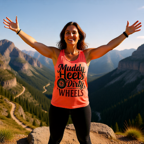 Muddy Heels Dirty Wheels Tank Top