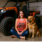 Muddy Heels Dirty Wheels Tank Top