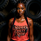 Mama’s Dirty Ride Tank Top — Vintage ATV Mom Graphic Tank