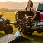 Gold Brushstroke Tire-Print Joggers