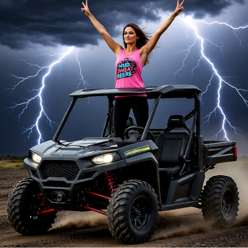 "Mud Sweat and Beers" Off‑Road Racing Graphic Tank Top for Truck & ATV Fans