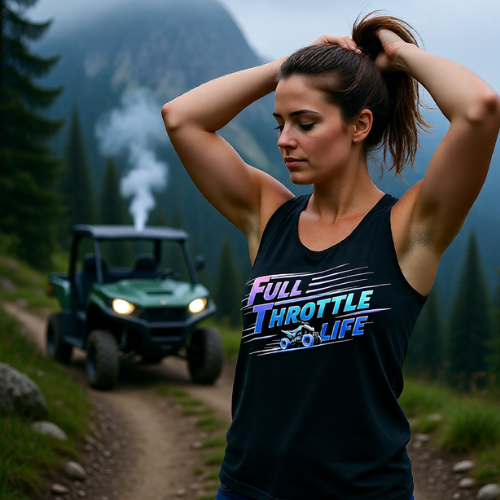 "Full Throttle Life" Retro Tank Top