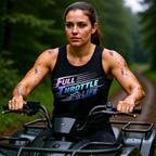 "Full Throttle Life" Retro Tank Top