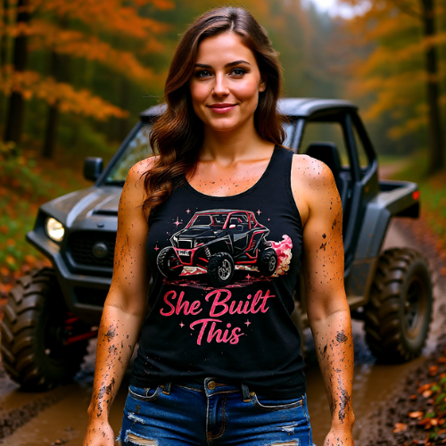 She Built This UTV Tank Top — Women's Off‑Road Mechanic Pride