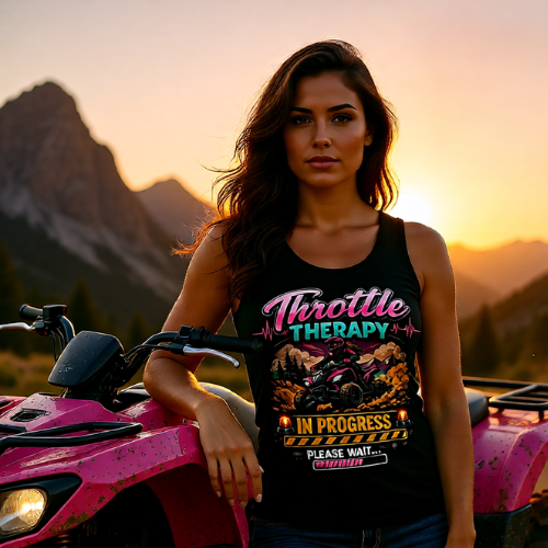 Throttle Therapy Tank Top — ATVer Off-Road Riding Graphic Tank