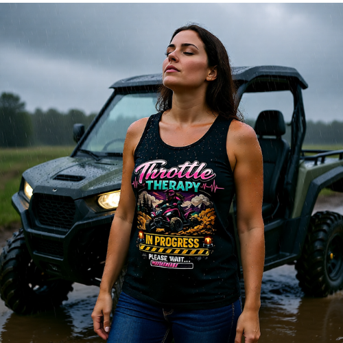 Throttle Therapy Tank Top — ATVer Off-Road Riding Graphic Tank