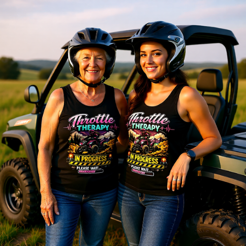 Throttle Therapy Tank Top — ATVer Off-Road Riding Graphic Tank