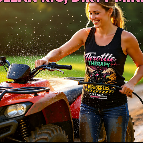 Throttle Therapy Tank Top — ATVer Off-Road Riding Graphic Tank