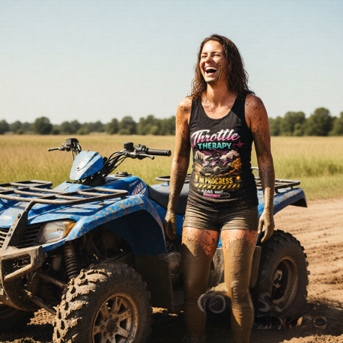 Throttle Therapy Tank Top — ATVer Off-Road Riding Graphic Tank