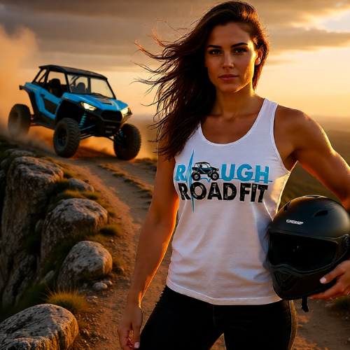 Rough Road Fit Tank Top — Off‑Road ATV Adventure Graphic Tank
