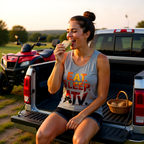 Eat Sleep ATV Tank Top — Off-Road Riding Graphic Tank