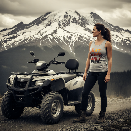 Eat Sleep ATV Tank Top — Off-Road Riding Graphic Tank