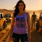 Mud in My Veins Tank Top — Off‑Road Mudding Graphic Tank for ATV/UTV Fans