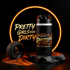 "Dirtista: Pretty Girls Ride Dirty" Off‑Road Stainless Steel Water Bottle