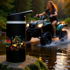 Dirtista Stainless Steel Water Bottle — 'Pretty. Dirty.' Off-Road Adventure Bottle
