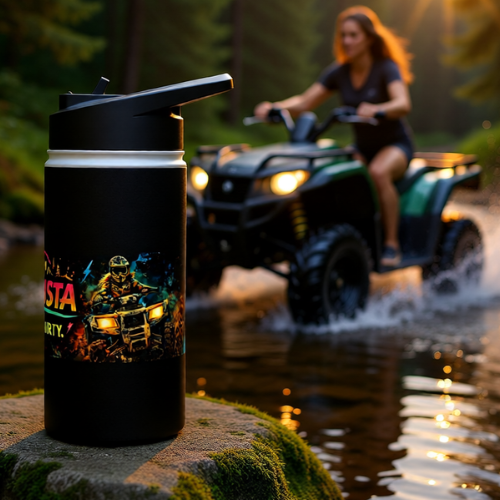Dirtista Stainless Steel Water Bottle — 'Pretty. Dirty.' Off-Road Adventure Bottle