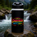 Dirtista Stainless Steel Water Bottle — 'Pretty. Dirty.' Off-Road Adventure Bottle