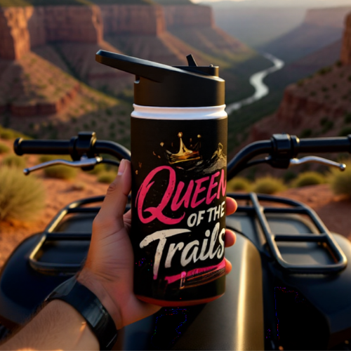 Queen of the Trails Stainless Steel Water Bottle