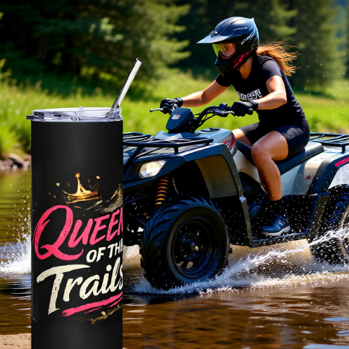"Queen of the Trails" 20oz Stainless Steel Tumbler