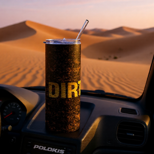 Rustic 'Dirtista' 20oz Stainless Tumbler – Rustic Earth stone Travel Cup