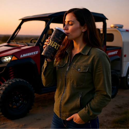 Rustic 'Dirtista' 20oz Stainless Tumbler – Rustic Earth stone Travel Cup