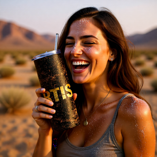 Rustic 'Dirtista' 20oz Stainless Tumbler – Rustic Earth stone Travel Cup