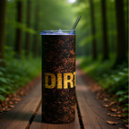 Rustic 'Dirtista' 20oz Stainless Tumbler – Rustic Earth stone Travel Cup