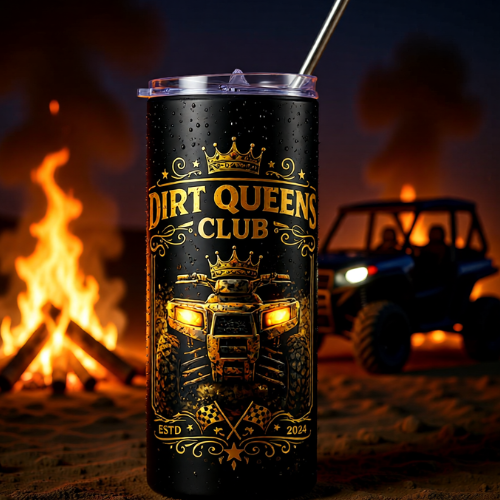 Dirt Queen Club 20oz Stainless Steel Tumbler