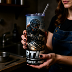 "Dirtista" Mud, Power & Freedom ATV - 20oz Stainless Steel Tumbler