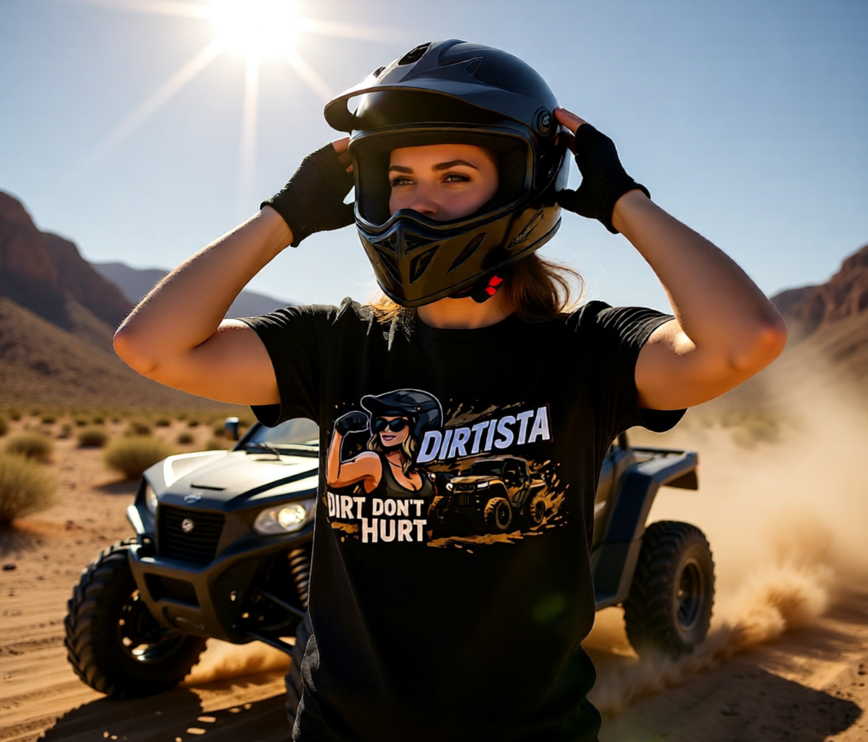 Dirtista T‑Shirt — "Dirt Don’t Hurt" Off‑Road Racing Tee