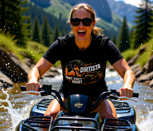 Dirt Don't Hurt Women's ATV Shirt | Dirtista