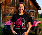 Country Princess x Skull Split-Face T-Shirt
