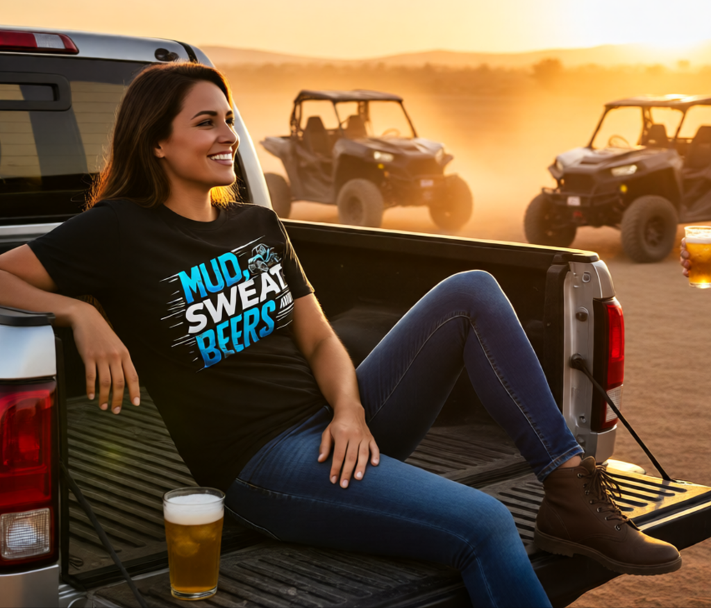 Mud, Sweat and Beers Off-Road Racing Graphic Tee