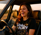 Dirty & Flirty Women's ATV Graphic Tee | Dirtista Off-Road Apparel