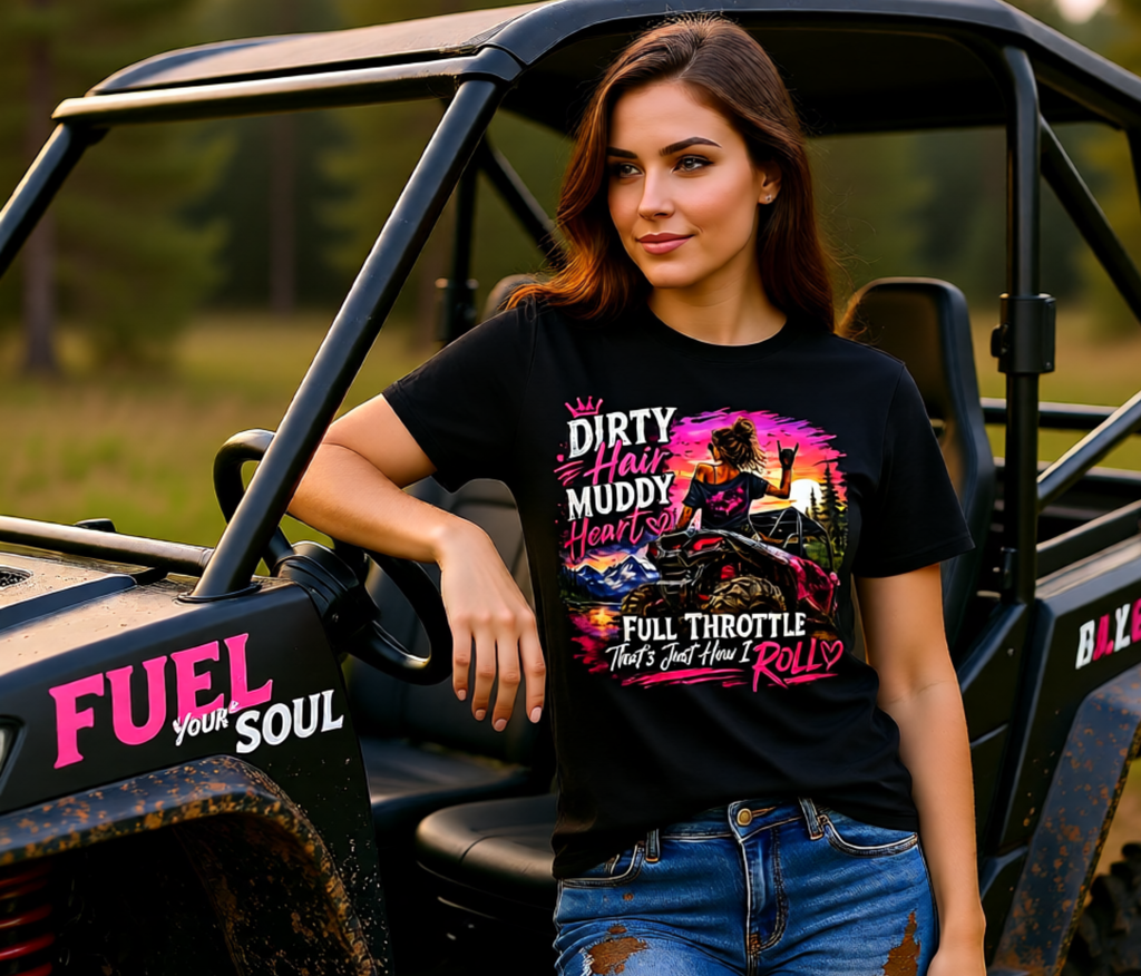 "Dirty Hair, Muddy Heart" Off-Road Girl Graphic Tee