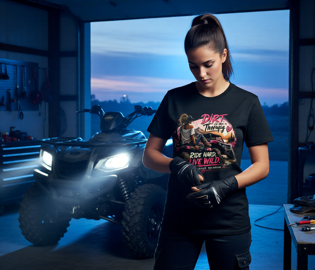 Dirt Is My Therapy T-Shirt — 'Ride Hard, Live Wild' Off-Road Adventure Tee