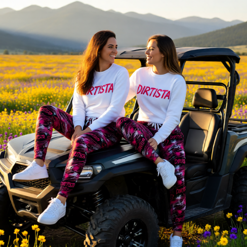 Pink Grunge "Dirtista" All-Over Print Joggers