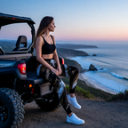 Mud Print Joggers with Tire Track & Grunge Camo